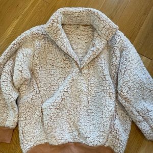 Express one eleven sherpa pullover